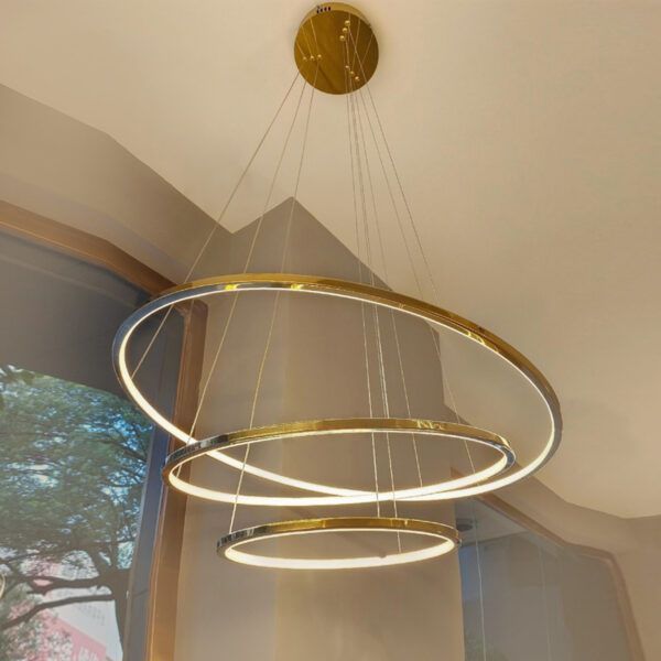 Solis LED Gold Chandelier