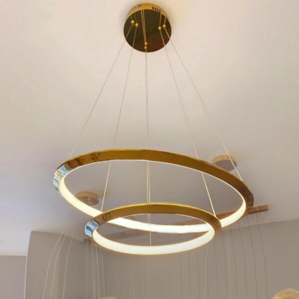 Gleamz LED Gold Chandelier