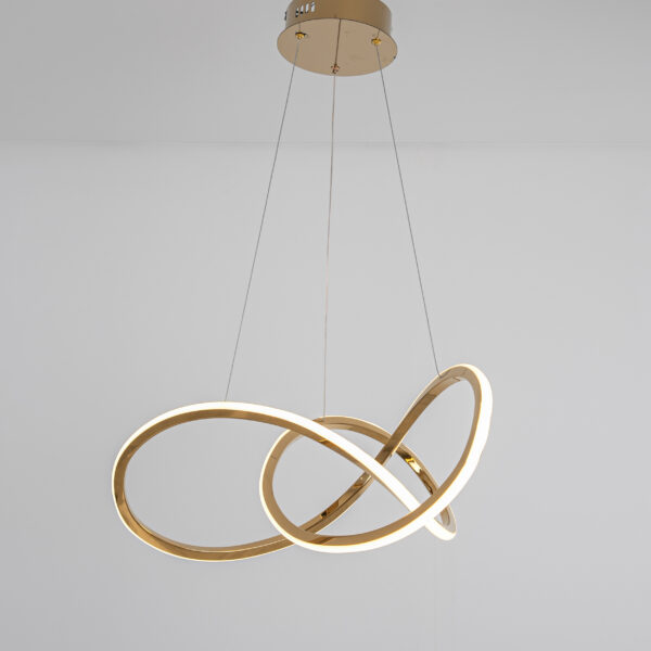 Gloz LED Gold Chandelier