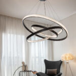 Fonta M 3 Lights Black Led Chandelier