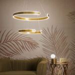Havy 2 Lights Gold Led Chandelier