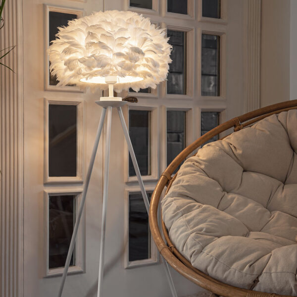 Feather 1 Light Gold Floor Lamp