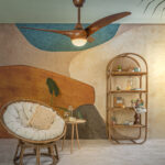 Seli 52 Inch Brown Ceiling Fan