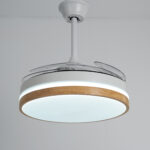 Mika White Hidden Blades Ceiling Fan – 40 Inch - Image 2
