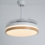 Mika White Hidden Blades Ceiling Fan – 40 Inch - Image 3