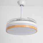 Mika White Hidden Blades Ceiling Fan – 40 Inch - Image 4