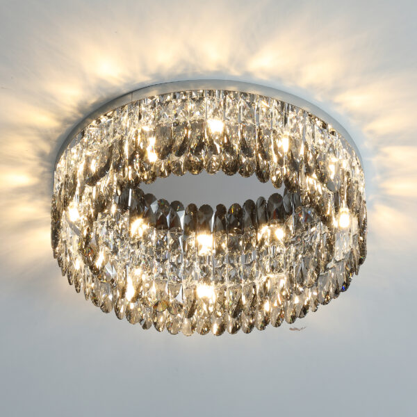 Felipios 6 Lights Chrome Chandelier