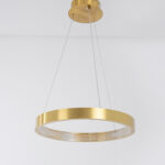 Rounded 1 Light Gold Chandelier - Image 2