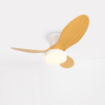 Bery White × Beige Ceiling Fan – 32 Inch