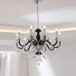 Holvia 15 Lights Black × Transparent Chandelier - Image 2