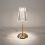 Rayl LED Gold Rechargeable Table Lamp