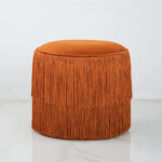 Arvio Orange Pouf - Image 4