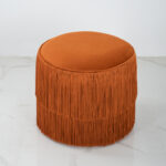 Arvio Orange Pouf - Image 2
