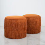 Arvio Orange Pouf - Image 3