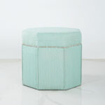 Lumix Turquoise × White  Pouf - Image 4