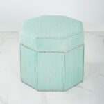 Lumix Turquoise × White  Pouf - Image 2