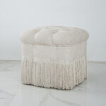 Feny Off White Pouf - Image 4