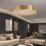 Classy 8 Lights 60 cm Gold Chandelier