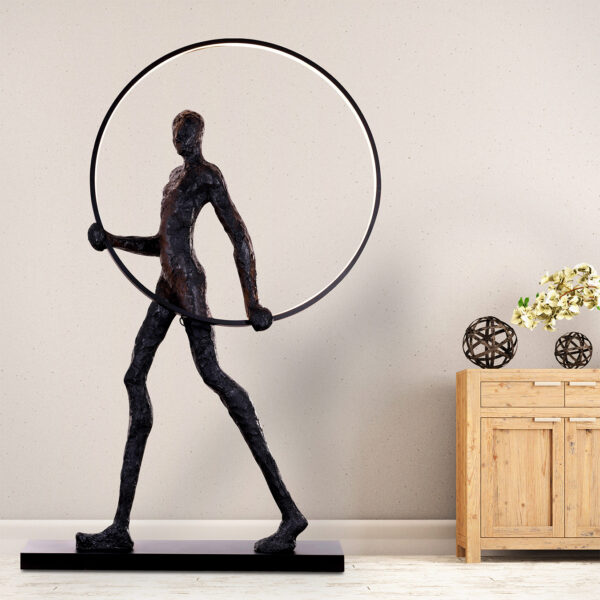 Yuna LED Black Statue