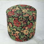 Modura Green Pattern Pouf - Image 2