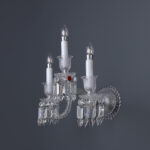 Dante 3 Lights Chrome Wall Lamp - Image 7