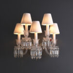 Quartz 5 Lights Chrome Wall Lamp