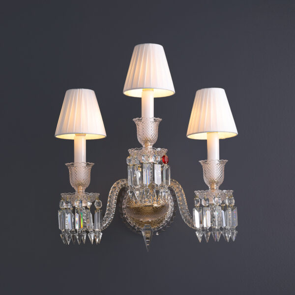 Onyx 3 Lights Gold Wall Lamp