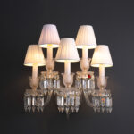 Amber 5 Lights Gold Wall Lamp
