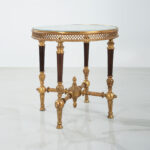 Glearis Copper Table  Black - Gold